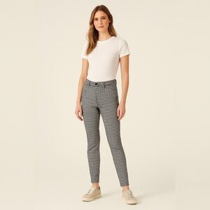Stradivarius Gingham High-Waisted Pants - Size 6